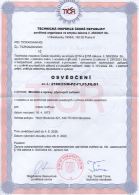 Certifikát